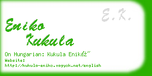 eniko kukula business card